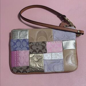 Coach Patchwork Leather Wristlet